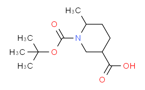 CAS No. 1253200-91-7, 1-(tert-Butoxycarbonyl)-6-methylpiperidine-3-carboxylic acid