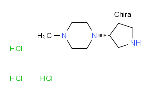 CAS No. 771438-38-1, (R)-3-(4-N-Methyl-piperazin-1-yl)pyrrolidine-3HCl