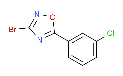 CAS No. 870974-72-4, 3-Bromo-5-(3-chlorophenyl)-1,2,4-oxadiazole