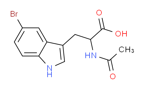 CAS No. 75816-15-8, 3-(5-Bromo-1H-indol-3-yl)-2-acetamidopropanoic acid
