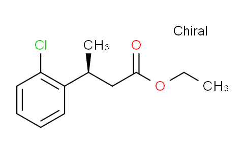 CAS No. 130378-42-6, (S)-Ethyl 3-(2-chlorophenyl)butanoate