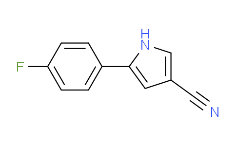CAS No. 1240949-51-2, 5-(4-Fluorophenyl)-1H-pyrrole-3-carbonitrile