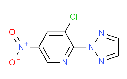 CAS No. 1832583-40-0, 3-Chloro-5-nitro-2-(2H-1,2,3-triazol-2-yl)pyridine