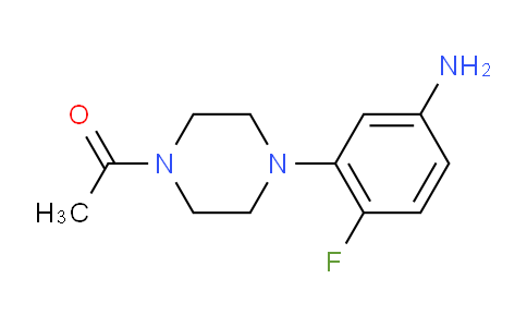 CAS No. 75001-84-2, 3-(4-Acetyl-piperazin-1-yl)-4-fluoroaniline
