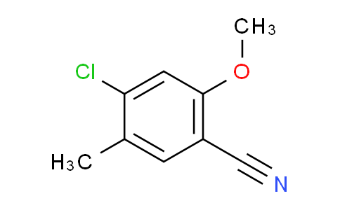 CAS No. 755027-31-7, 4-chloro-2-methoxy-5-methylbenzonitrile
