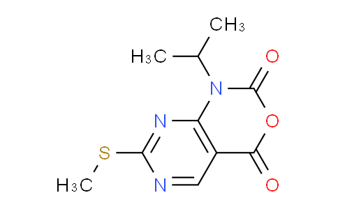 CAS No. 76360-89-9, 1-Isopropyl-7-(methylthio)-1H-pyrimido[4,5-d][1,3]oxazine-2,4-dione