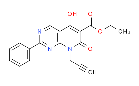 76361-09-6 | Ethyl 5-hydroxy-7-oxo-2-phenyl-8-(prop-2-yn-1-yl)-7,8-dihydropyrido[2,3-d]pyrimidine-6-carboxylate