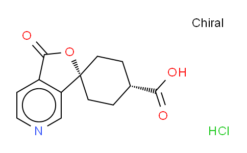 CAS No. 799773-96-9, cis-1'-Oxo-1'H-spiro[cyclohexane-1,3'-furo[3,4-c]pyridine]-4-carboxylic acid hydrochloride