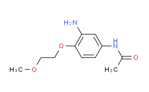 CAS No. 68385-79-5, N-[3-Amino-4-(2-methoxyethoxy)phenyl]acetamide