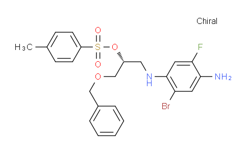 DY822265 | 1294504-64-5 | (R)-1-(4-Amino-2-bromo-5-fluorophenylamino)-3-(benzyloxy)propan-2-ol tosylate