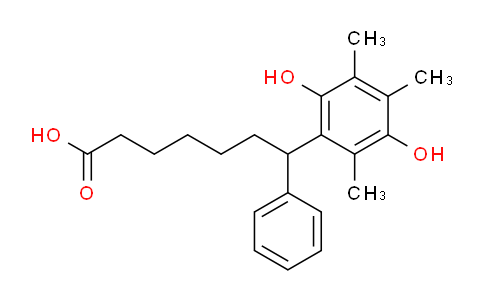 CAS No. 148989-73-5, 7-(2,5-Dihydroxy-3,4,6-trimethylphenyl)-7-phenylheptanoic acid