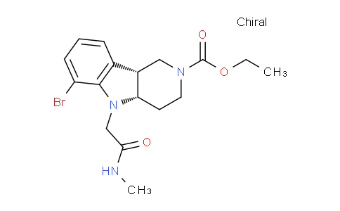 MC823134 | 2098497-32-4 | (4aS,9bR)-Ethyl 6-bromo-5-(2-(methylamino)-2-oxoethyl)-3,4,4a,5-tetrahydro-1H-pyrido[4,3-b]indole-2(9bH)-carboxylate
