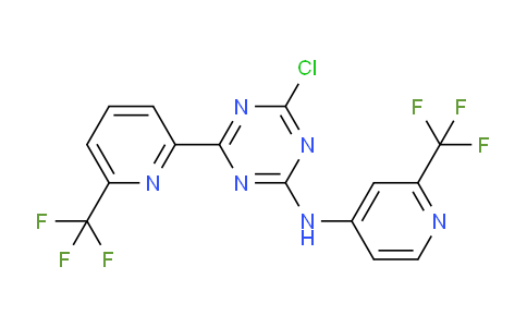1446507-68-1 | 4-CHLORO-6-(6-(TRIFLUOROMETHYL)PYRIDIN-2-YL)-N-(2-(TRIFLUOROMETHYL)PYRIDIN-4-YL)-1,3,5-TRIAZIN-2-AMINE