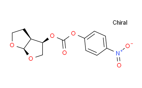 CAS No. 192725-55-6, (3R,3aS,6aR)-hexahydrofuro[2,3-b]furan-3-yl 4-nitrophenyl carbonate