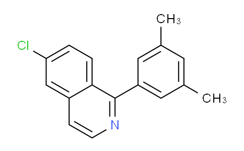 CAS No. 2324822-82-2, Isoquinoline, 6-chloro-1-(3,5-dimethylphenyl)-