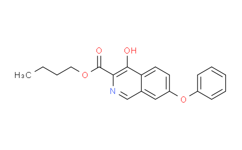 CAS No. 808115-54-0, 4-hydroxy-7-phenoxy-isoquinoline-3-carboxylic acid butyl ester