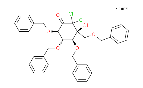 MC823219 | 116308-18-0 | (3S,4S,5S,6R)-2,2-Dichloro-3-hydroxy-4,5,6-tris(phenylmethoxy)-3-[(phenylmethoxy)methyl]cyclohexanone