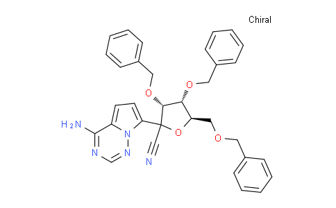 DY823226 | 1191237-68-9 | (3R,4R,5R)-2-(4-aminopyrrolo[2,1-f][1,2,4]triazin-7-yl)-3,4-bis(benzyloxy)-5-((benzyloxy)methyl)tetrahydrofuran-2-carbonitrile