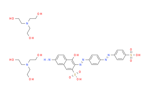 64683-40-5 | 7-amino-4-hydroxy-3-[[4-[(4-sulphophenyl)azo]phenyl]azo]naphthalene-2-sulphonic acid, compound with 2,2',2''-nitrilotriethanol (1:2)