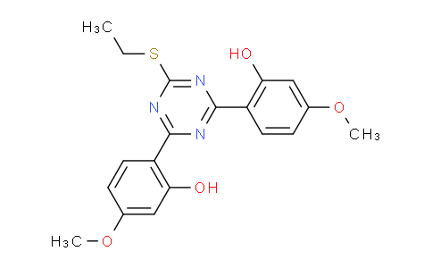 195873-19-9 | Phenol, 2,2'-[6-(ethylthio)-1,3,5-triazine-2,4-diyl]bis[5-methoxy- (9CI)