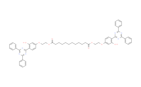 CAS No. 1482217-03-7, bis{2-[4-(4,6-diphenyl-1,3,5-triazin-2-yl)-3-hydroxyphenoxy]ethyl} dodecanedioate