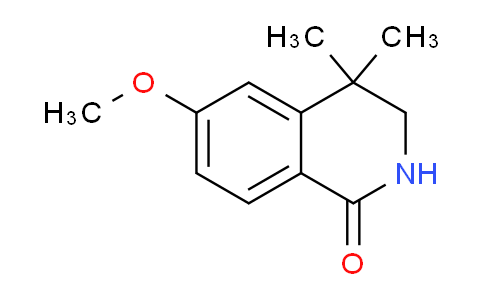 CAS No. 60812-60-4, 1(2H)-Isoquinolinone, 3,4-dihydro-6-methoxy-4,4-dimethyl-