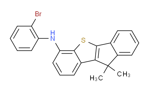 DY823725 | 1849661-67-1 | 10H-Benz[b]indeno[2,1-d]thiophen-6-amine, N-(2-bromophenyl)-10,10-dimethyl-
