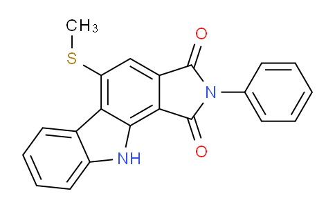 DY823826 | 22359-21-3 | Pyrrolo[3,4-a]carbazole-1,3(2H,10H)-dione, 5-(methylthio)-2-phenyl-
