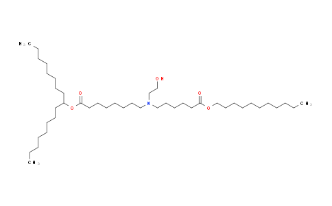 CAS No. 2089251-47-6, Octanoic acid, 8-[(2-hydroxyethyl)[6-oxo-6-(undecyloxy)hexyl]amino]-, 1-octylnonyl ester