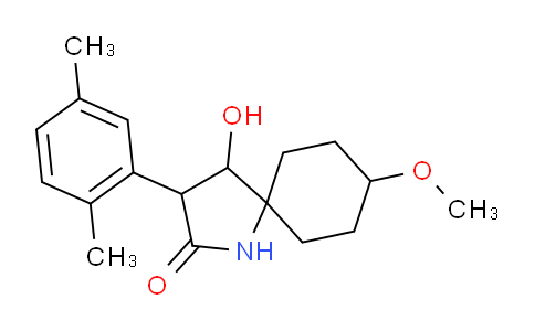 MC824097 | 1172134-12-1 | cis-3-(2,5-Dimethylphenyl)-4-hydroxy-8-methoxy-1-azaspiro[4.5]decan-2-one