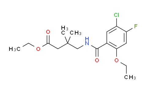 MC824109 | 2316820-75-2 | Butanoic acid, 4-[(5-chloro-2-ethoxy-4-fluorobenzoyl)amino]-3,3-dimethyl-, ethyl ester
