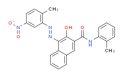 CAS No. 6655-84-1, 3-Hydroxy-4-[(2-methyl-5-nitrophenyl)azo]-N-(2-methylphenyl)-2-naphthalenecarboxamide