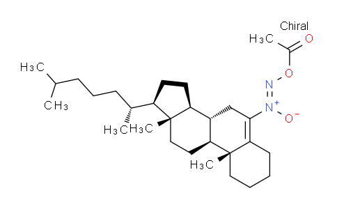 CAS No. 113504-50-0, Diazene, (acetyloxy)cholest-5-en-6-yl-, 1-oxide (9CI)