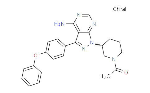 DY824313 | 1288338-95-3 | (R)-1-[3-[4-Amino-3-(4-phenoxyphenyl)-1H-pyrazolo[3,4-d]pyrimidin-1-yl]piperidin-1-yl]ethanone