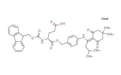 CAS No. 874486-65-4, (4R)-5-[(4-{[1-(4,4-dimethyl-2,6-dioxocyclohexylidene)-3-methylbutyl]amino}phenyl)methoxy]-4-({[(9H-fluoren-9-yl)methoxy]carbonyl}amino)-5-oxopentanoic acid