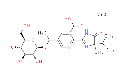 DY824418 | 154519-94-5 | 3-Pyridinecarboxylic acid, 2-[4,5-dihydro-4-methyl-4-(1-methylethyl)-5-oxo-1H-imidazol-2-yl]-5-[1-(β-D-glucopyranosyloxy)ethyl]-
