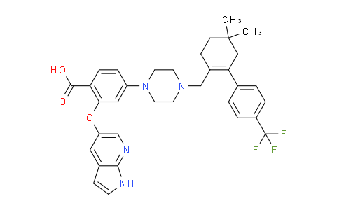2376761-82-7 | Benzoic acid, 4-[4-[[4,4-dimethyl-2-[4-(trifluoromethyl)phenyl]-1-cyclohexen-1-yl]methyl]-1-piperazinyl]-2-(1H-pyrrolo[2,3-b]pyridin-5-yloxy)-