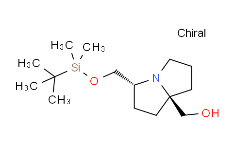 DY824600 | 2387568-74-1 | 1H-Pyrrolizine-7a(5H)-methanol, 3-[[[(1,1-dimethylethyl)dimethylsilyl]oxy]methyl]tetrahydro-, (3R,7aR)-