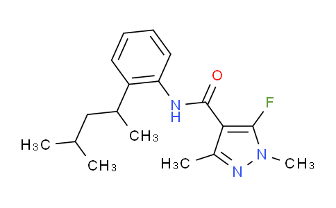 494793-67-8 | N-[2-(1,3-Dimethylbutyl)phenyl]-5-fluoro-1,3-dimethyl-1H-pyrazole-4-carboxamide