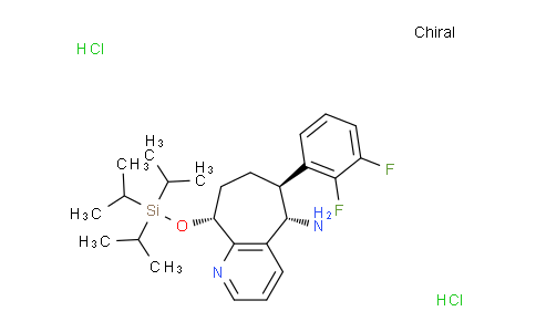 DY824694 | 1373116-04-1 | (5S,6S,9R)-6-(2,3-difluorophenyl)-9-((triisopropylsilyl)oxy)-6,7,8,9-tetrahydro-5H-cyclohepta[b]pyridin-5-aminedihydrochloride