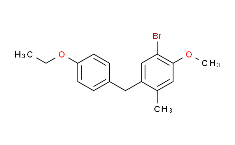 DY824720 | 898538-39-1 | 1-Bromo-5-(4-ethoxyphenylmethyl)-2-methoxy-4-methylbenzene