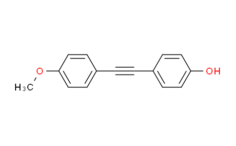 CAS No. 18938-18-6, 4-(2-(4-methoxyphenyl)ethynyl)phenol
