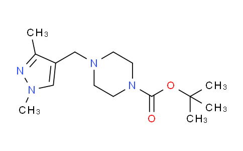 CAS No. 1951444-93-1, tert-butyl 4-((1,3-dimethyl-1H-pyrazol-4-yl)methyl)piperazine-1-carboxylate