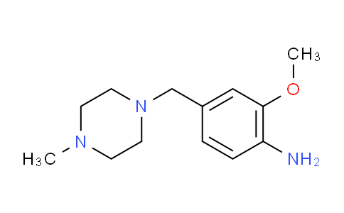 CAS No. 896128-19-1, 2-methoxy-4-((4-methylpiperazin-1-yl)methyl)benzenamine