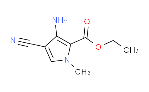 CAS No. 145162-36-3, ethyl 3-amino-4-cyano-1-methyl-1H-pyrrole-2-carboxylate