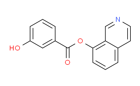 CAS No. 2231672-95-8, isoquinolin-8-yl 3-hydroxybenzoate