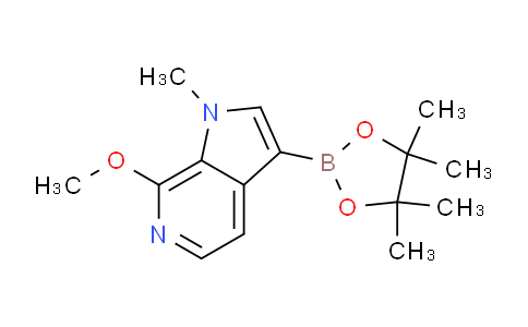 DY825131 | 1627713-58-9 | 7-Methoxy-1-methyl-3-(4,4,5,5-tetramethyl-1,3,2-dioxaborolan-2-yl)-1H-pyrrolo[2,3-c]pyridine