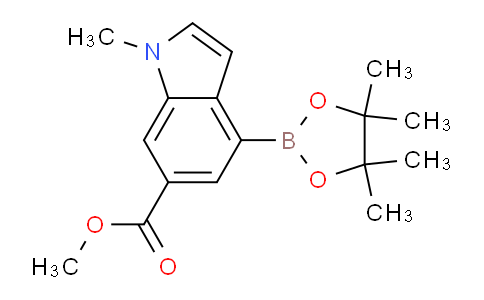 DY825132 | 2103352-55-0 | methyl 1-methyl-4-(4,4,5,5-tetramethyl-1,3,2-dioxaborolan-2-yl)-1H-indole-6-carboxylate