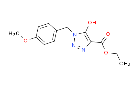CAS No. 75020-41-6, ethyl 5-hydroxy-1-(4-methoxybenzyl)-1H-1,2,3-triazole-4-carboxylate