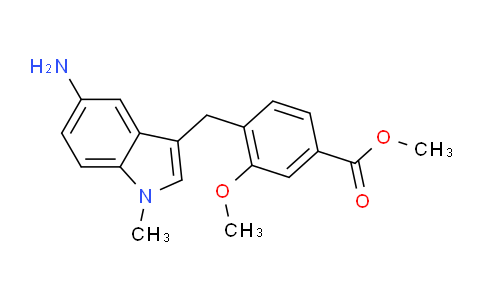 CAS No. 219583-10-5, Methyl 4-((5-amino-1-methyl-1H-indol-3- yl)methyl)-3-methoxybenzoate